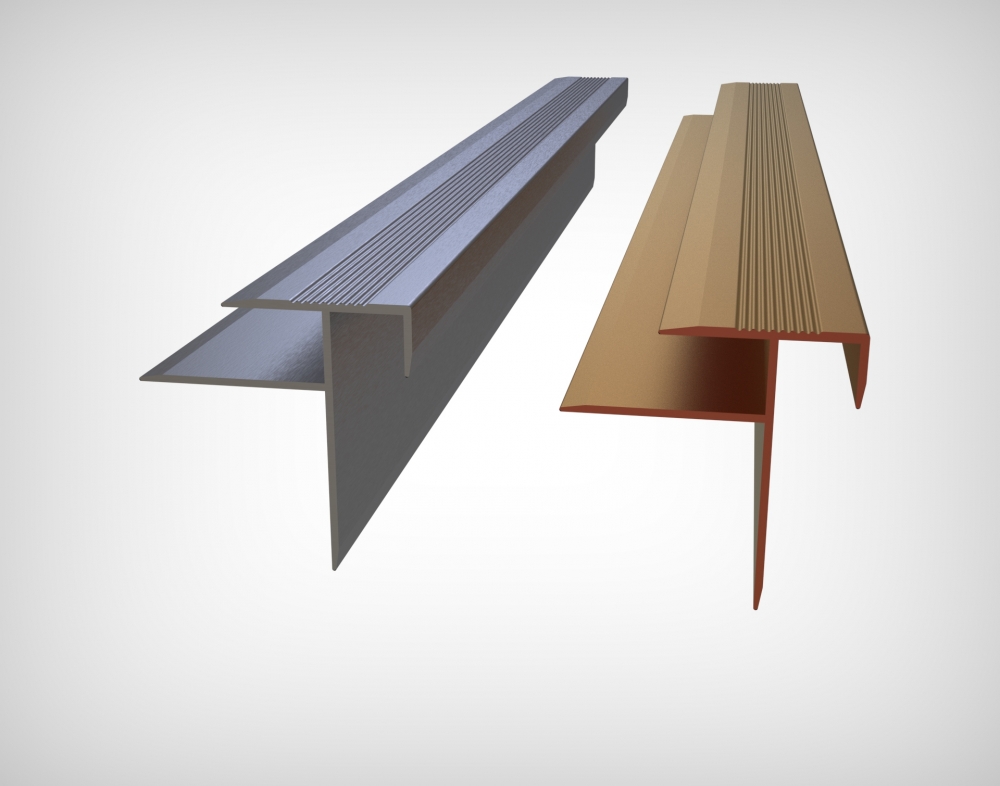 LPBR08 Nosing Of Stairs Profiles For Laminate & Parquet ( Aluminium)