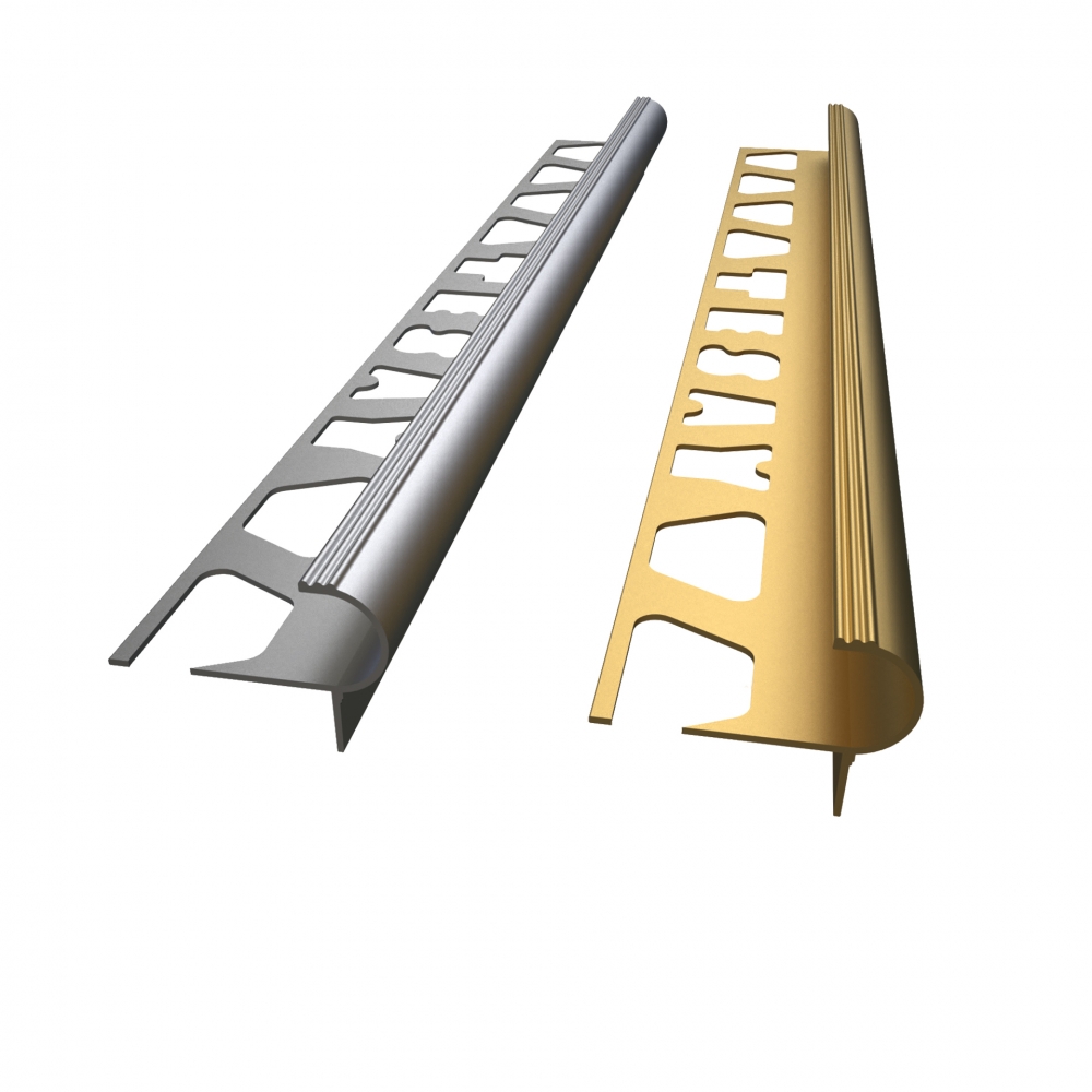 BBUC10 - 10 MM ALUMINIUM C NOSING PROFILE FOR STEPS