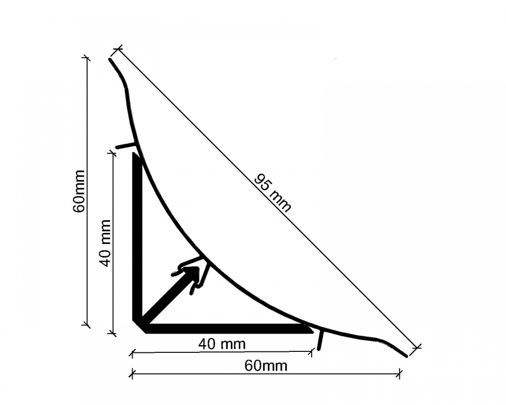 95 mm - Cold Room Concave Profiles