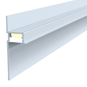 LDALCSP30 - 30 mm Alüminyum Alçıpan Sıva Altı Ledli Süpürgelik