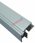 PBDA / Profils de PVC avec revêtement inox - 10 cm INOX