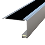 LDMBL6245 - 62x45 mm Alüminyum Ledli Basamak Profili (Lastikli)